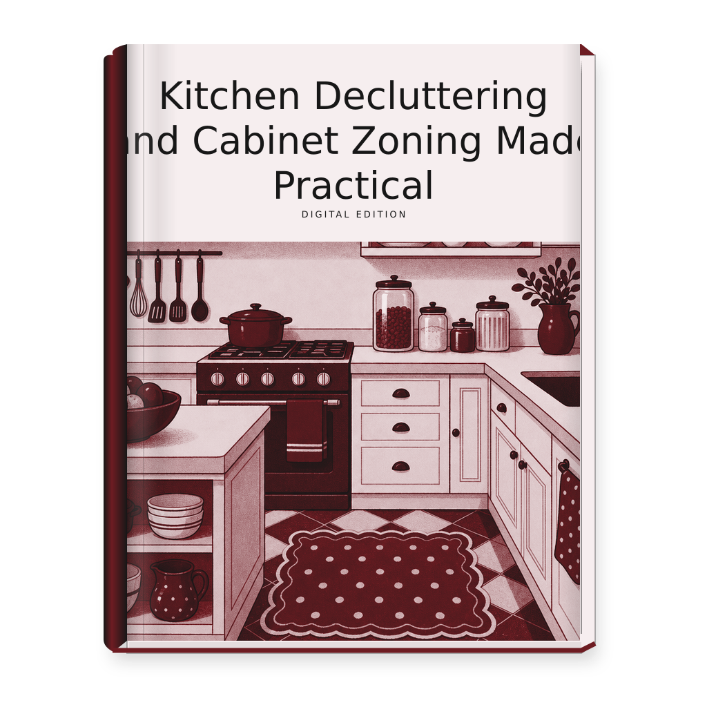 Kitchen Decluttering and Cabinet Zoning Made Practical