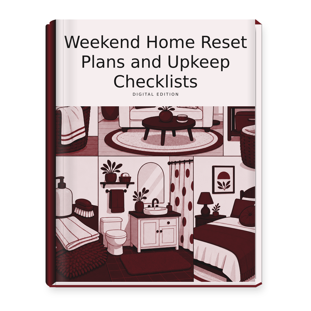 Weekend Home Reset Plans and Upkeep Checklists