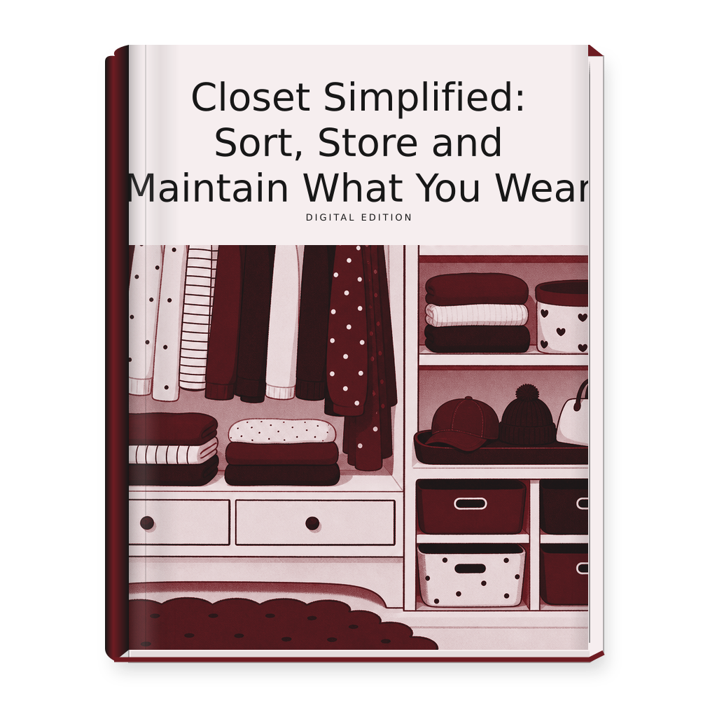 Closet Simplified: Sort, Store and Maintain What You Wear